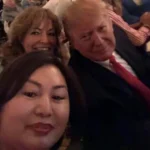 Cindy Yang, with extensive ties to the Chinese Communist Party, with Trump in Mar-a-Lago.