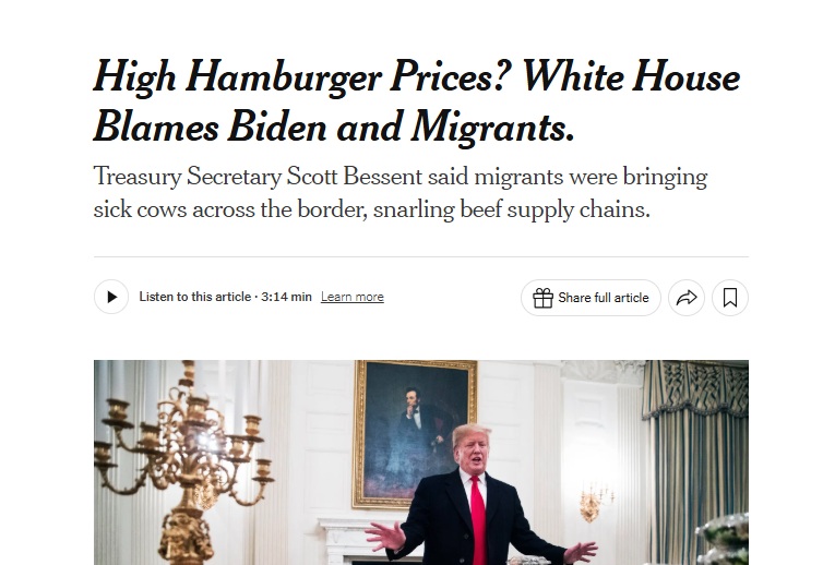 Only a halfwit like Roy Fowler would believe migrants are smuggling cows into America.